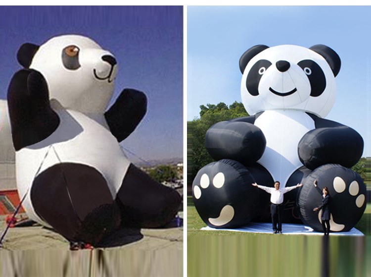 金沙充气熊猫展示